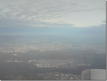 Frankfurt din avion
